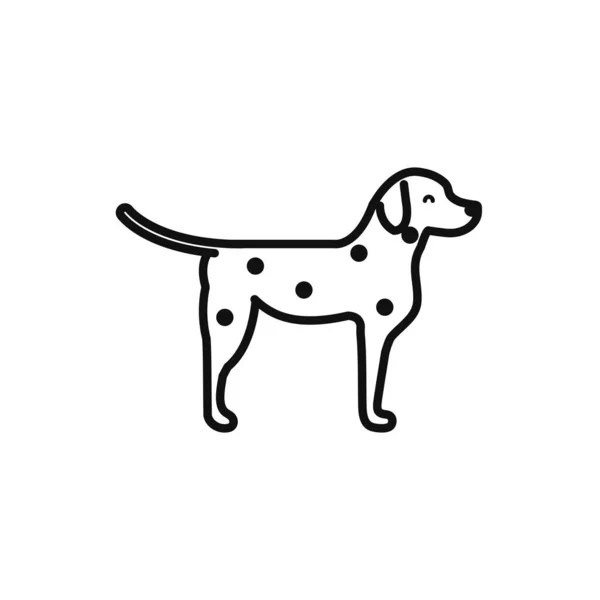 Diseño vectorial de línea de iconos aislados para perros — Archivo Imágenes Vectoriales