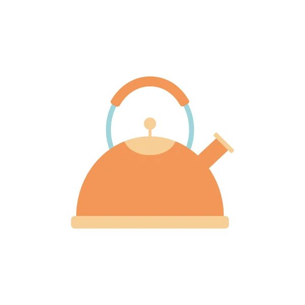 Isolated coffee pot icon flat design — Image vectorielle
