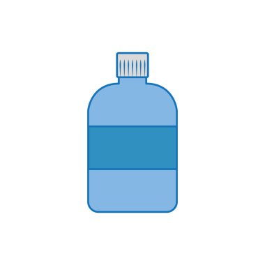 büyük şişe plastik doldurma simgesi mavi