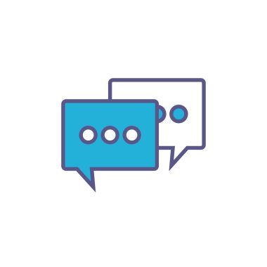 konuşma baloncukları biçim simgesini doldurur