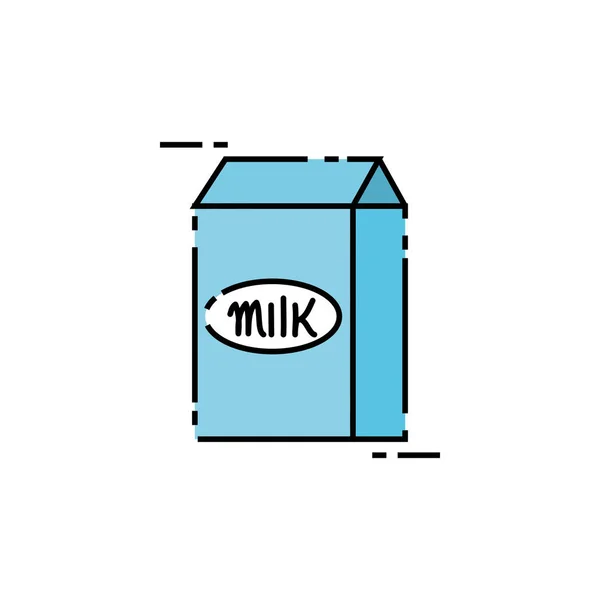 분리 된 우유 상자 아이콘 벡터 디자인 — 스톡 벡터