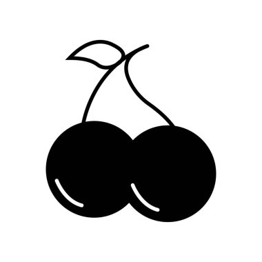 İzole edilmiş kiraz çizgisi tasarımı