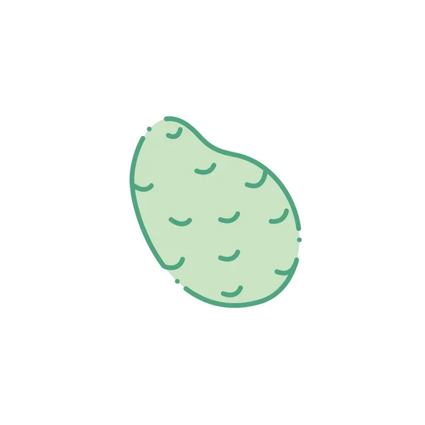 Vegetable potato fill style icon — Stock Vector