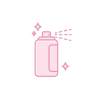 Ayrı saç spreyi doldurma ikonu tasarımı