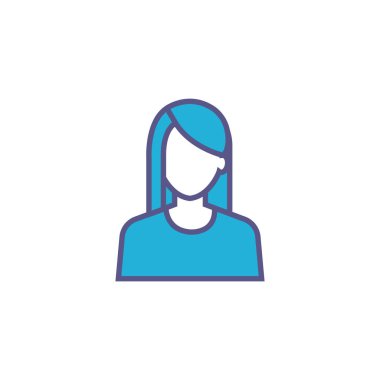 iş kadını biçim simgesini doldur