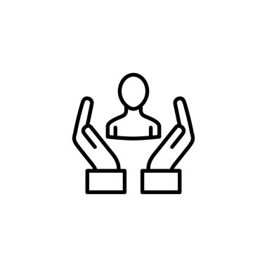 Sosyal medya avatar simgesi çizgi tasarımı