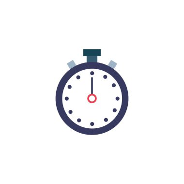 İzole edilmiş kronometre düz tasarım