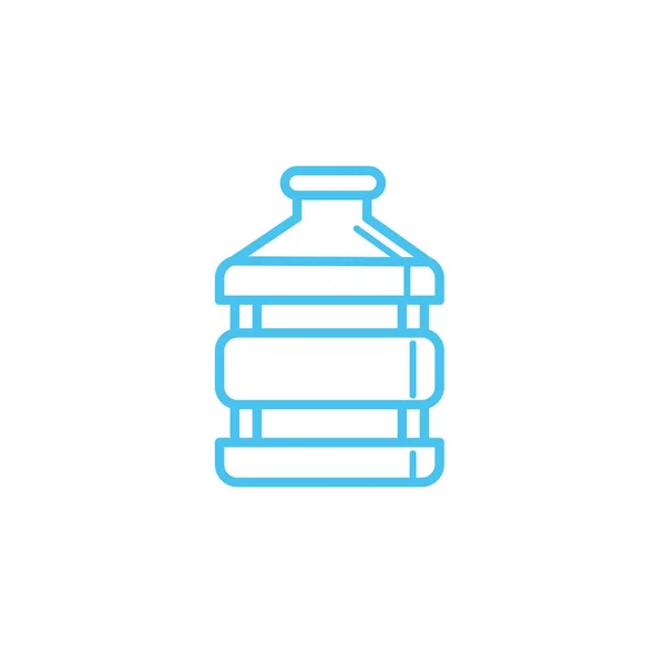 Water bottle line style icon — Stock Vector