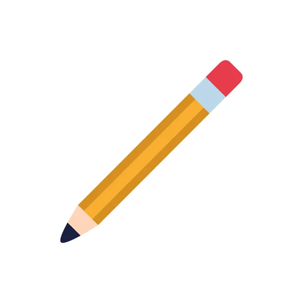 Suministro de lápiz icono de estilo plano — Vector de stock