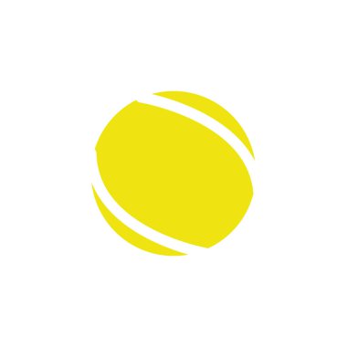 Isolated ball of tennis flat design