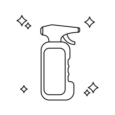 İzole edilmiş temiz sprey çizgisi tasarımı