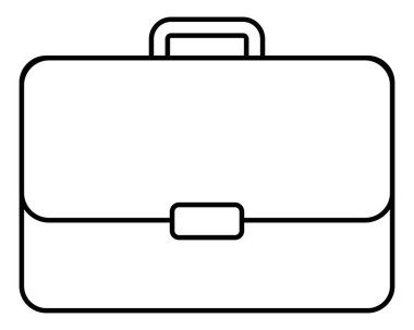 İzole profesyonel bavul vektör tasarımı