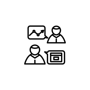 Sosyal medya avatarları simge çizgi tasarımı