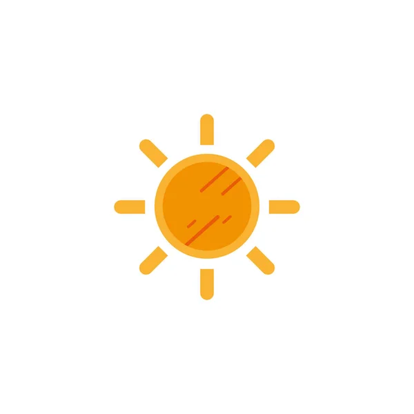 Sol varm platt stil ikon — Stock vektor