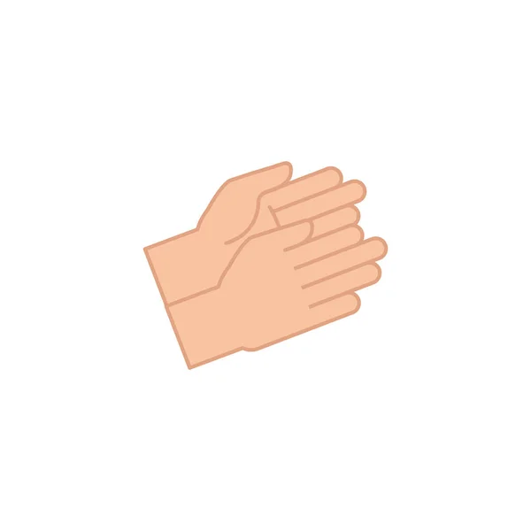 Μεμονωμένο εικονίδιο του σήματος χέρι συμπληρώστε το σχεδιασμό — Διανυσματικό Αρχείο