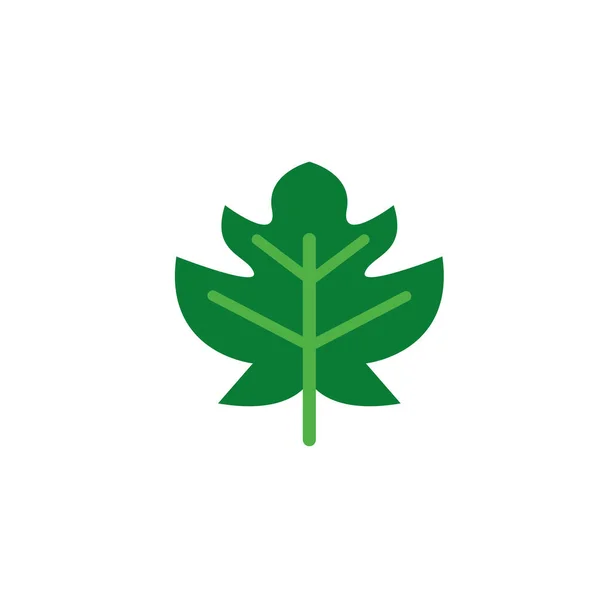 Folage nature leaf icon flat — Vector de stock