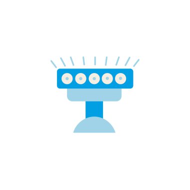 projector bulbs energy electricity light flat icon