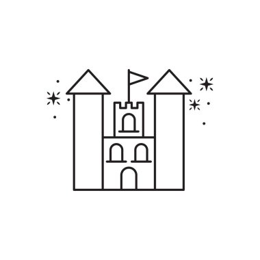 Bayrak fantezi dizaynı olan kale