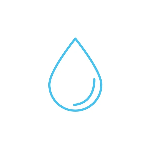 Gota de agua línea estilo icono — Archivo Imágenes Vectoriales