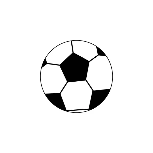 Isolated ball of soccer line design — Wektor stockowy