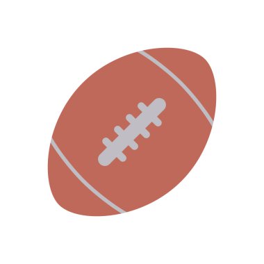 school american football ball flat style icon