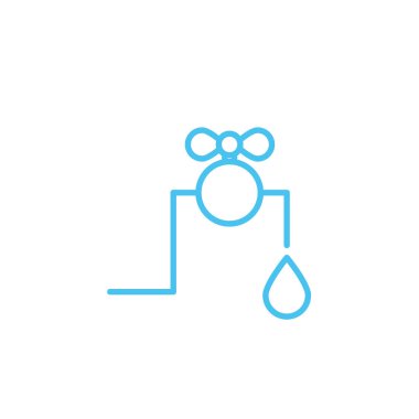 water faucet line style icon