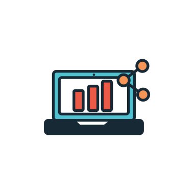 laptop computer fill style icon