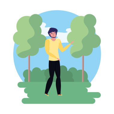 İzole edilmiş Avatar Adam vektör tasarımı