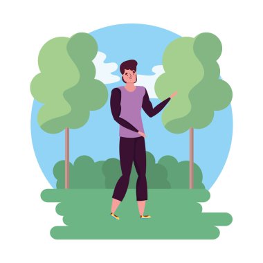 İzole edilmiş Avatar Adam vektör tasarımı