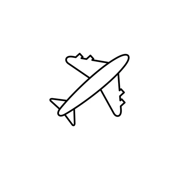 Travel airplane line style icon — Stockvector