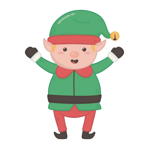 Celebrating helper hands up decoration merry christmas —  Vetores de Stock