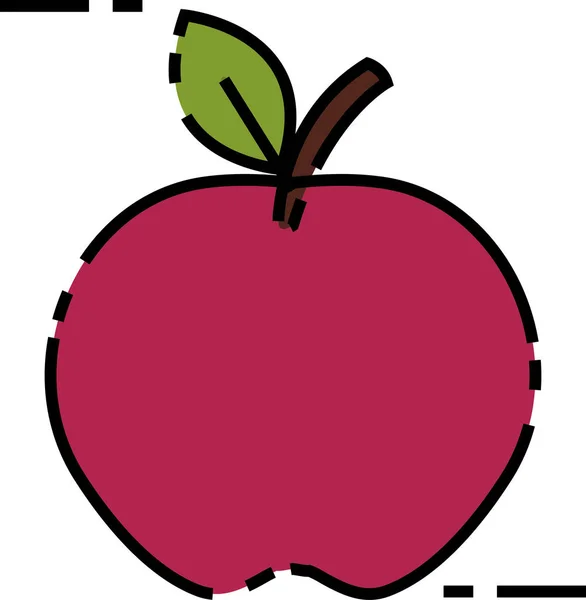 Απομονωμένος σχεδιασμός πλήρωσης μήλων — Διανυσματικό Αρχείο
