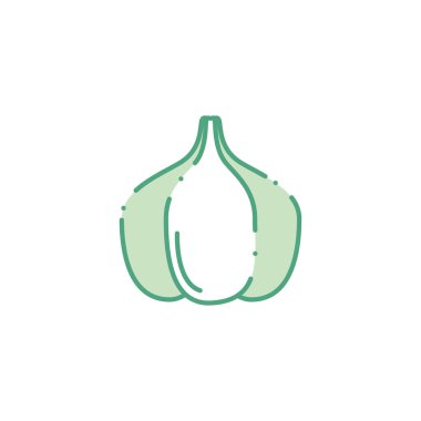 vegetable garlic fill style icon