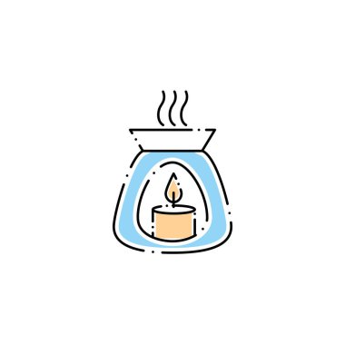 spa aromatic candle fill style icon