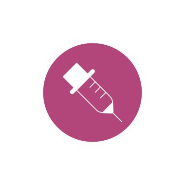 syringe breast cancer awareness icon