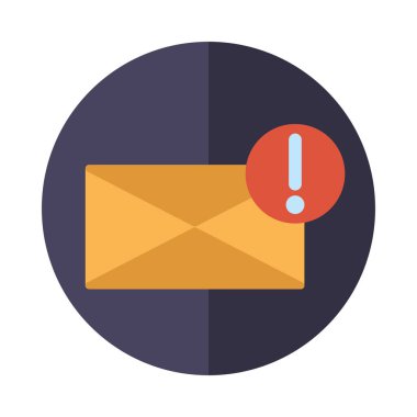 Zarf simgesi blok vektör tasarımı