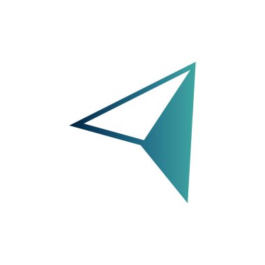 navigation cursor road gradient icon