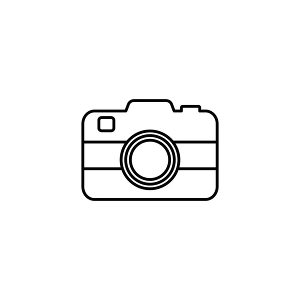 Travel camera line style icon — Stockvektor