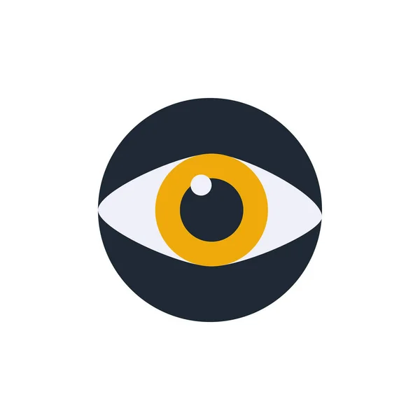 Security eye flat style icon — Stockvektor
