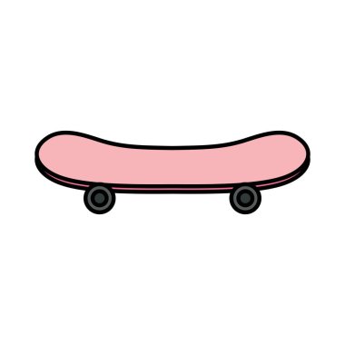 skateboard sport equipment isolated icon