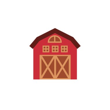 Isolated farm house icon flat design