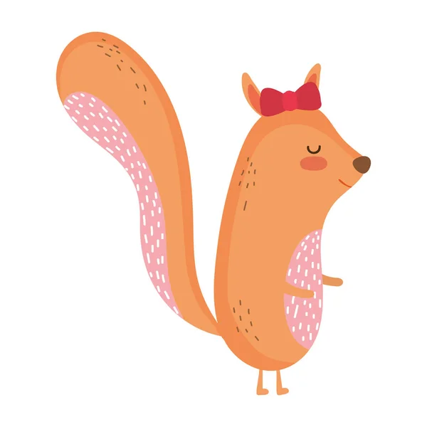 Isolated squirrel cartoon vector design — Archivo Imágenes Vectoriales