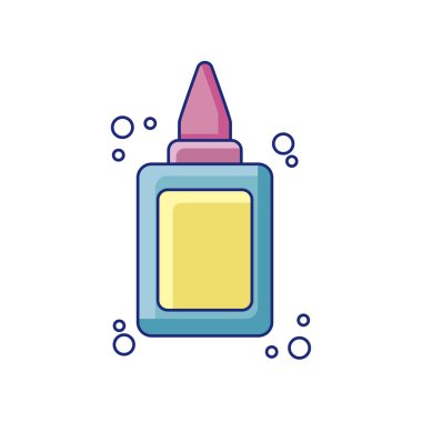 okul yapıştırıcı detay biçim simgesi