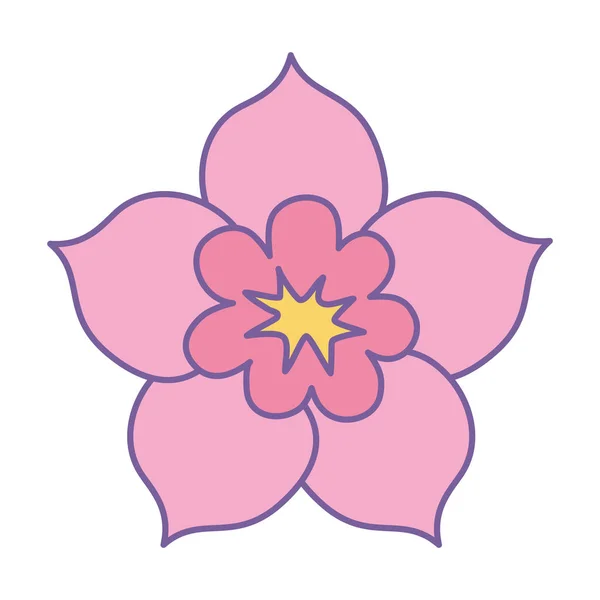 İzole tasarlamak vektör çiçek — Stok Vektör