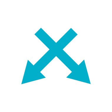 Isolated blue arrows icon vector design