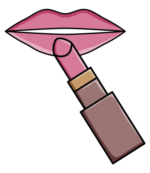 Seksowne kobiece usta szminki stylu pop art — Wektor stockowy