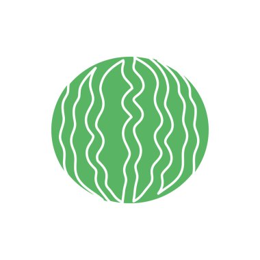 İzole karpuz meyve vektör tasarımı