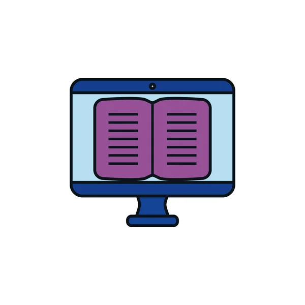 Isoliertes Buchfülldesign — Stockvektor