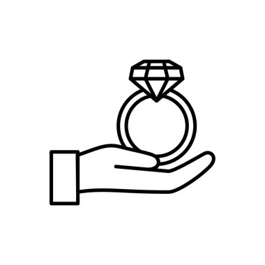 Evlilik yüzüğü çizgisi tarzında.