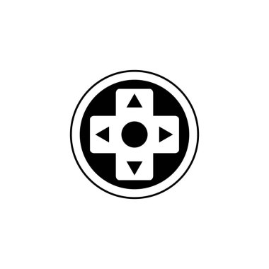 İzole edilmiş Gamepad düğmesi simgesi çizgi tasarımı